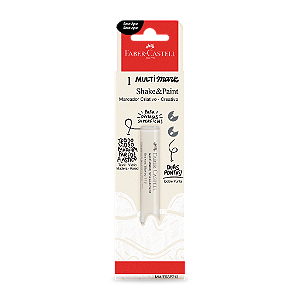 Marcador Multisuperfície Multimark Branco Ponta Dupla Faber Castell