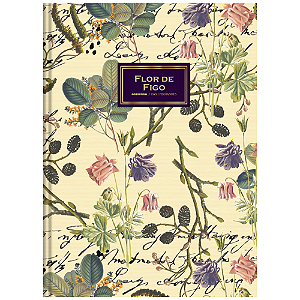 Caderno Livro Costurado 200F Dani Fernandes Flor de Figo Animativa