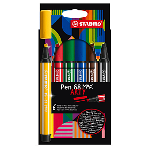 Marca Texto Stabilo Pen 68 Max 6C