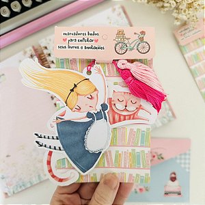 Kit com 2 Marcadores de Livro Alice no Pais das Maravilhas Buendia