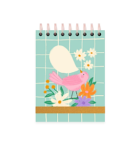 Bloco de Notas A6 Passarinho 96 folhas Lubi