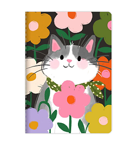 Caderneta Flex Gatinha Filo Pautada Lubi