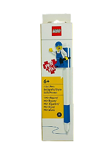 Caneta Gel Azul com Minifigura LEGO