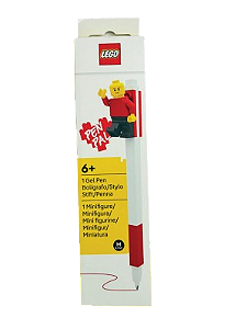 Caneta Gel Vermelha com Minifigura LEGO