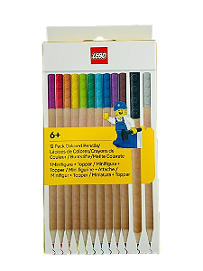 Lápis de Cor com Bloco 12C LEGO