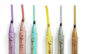 Kit Marca Texto Glitter c/ Cheirinho 6unid