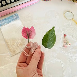 Kit 16 Adesivos de Potinhos para Guardar Flores Buendia