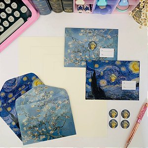 Kit Papéis de Carta com Envelopes Van Gogh Buendia