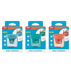 Apontador 3 Furos com Depósito Deli