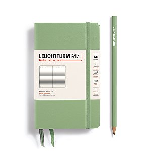 Caderno Pautado Pocket A6 Verde Salvia Leuchtturm1917