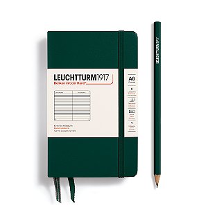 Caderno Pautado Pocket A6 Verde Floresta Leuchtturm1917
