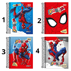 Agenda Espiral 2027 Homem Aranha Spider Man Tilibra