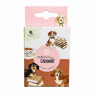 Adesivo na Caixinha Cachorrinho Salsicha Buendia