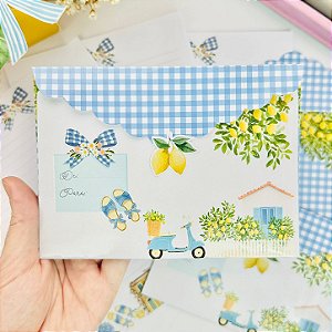 Kit Papéis de Carta com Envelopes La Dolce Vita Buendia