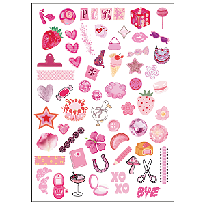 Adesivo Coleção Colors: Rosa Grafitte