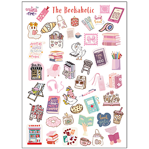 Adesivo The Bookaholic Livros Grafitte