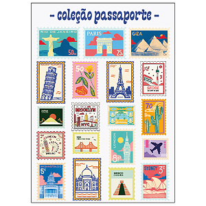 Adesivo Selos Passaporte Grafitte