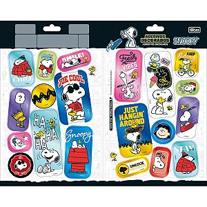 Adesivo Decorado Duplo G Snoopy Metalizado Tilibra