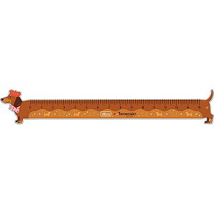 Régua 15cm Brownie Dog Tilibra