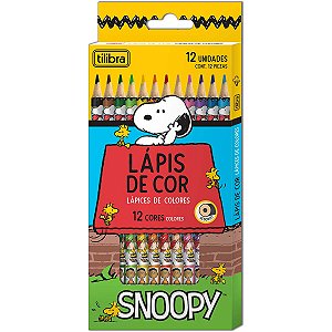Lápis de Cor 12C Snoopy Tilibra
