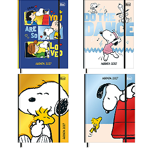Agenda Costurada Snoopy 2027 Tilibra