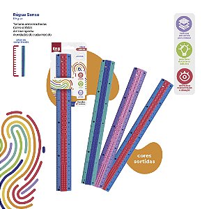 Régua Plástica Sense 30cm 916020 Tris
