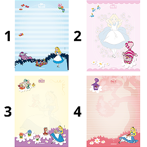 Bloco Papel de Carta 48F Alice Animativa