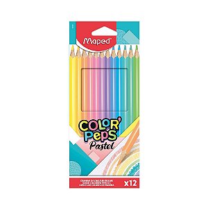 Lápis de Cor Colorpeps Pastel 12C Maped