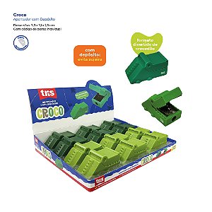 Apontador com Depósito Croco Tris