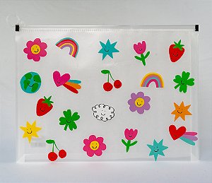 Pasta A4 Zipzap Arco-Iris Floriê