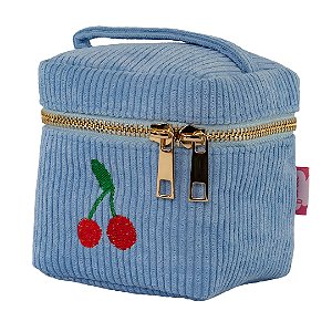 Necessaire Mini Azul Cereja Floriê