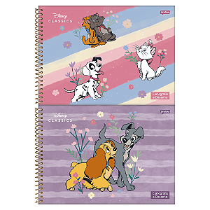 Caderno de Desenho e Cartografia Disney Classicos 80F Jandaia