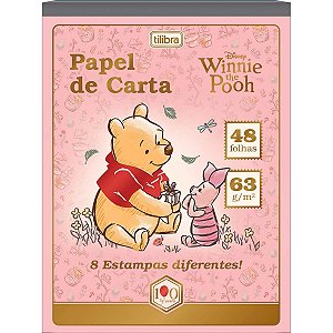 Bloco Papel de Carta Pooh 48F Tilibra