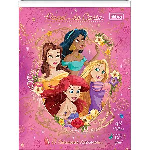 Bloco Papel de Carta Princesas 48F Tilibra