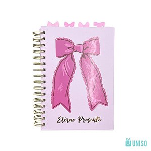 Caderno com Divisórias Eterno Presente Laço A5 Uniso