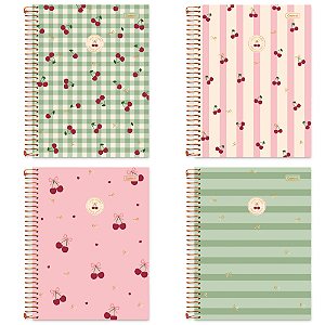 Caderno Universitário 10M Cherry Lovers 160F Cadersil