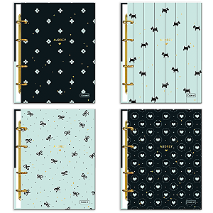 Caderno Argolado Colegial Audrey 80F Cadersil