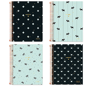 Caderno Colegial 1M Audrey 80F Cadersil