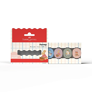 Borracha Cute Farmy 4 unidades Faber Castell