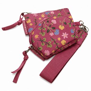 Chaveiro 2 peças By Sof Floral Pink Sabra