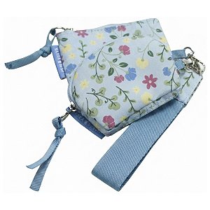 Chaveiro 2 peças By Sof Floral Azul Sabra