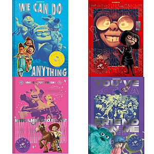Caderno Colegial Costurado Pixar 160F Animativa