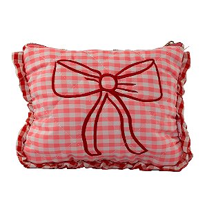 Necessaire Retrô Laço Babado Floriê