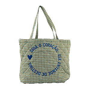 Bolsa Tote Retrô Coração Floriê