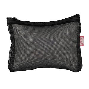 Necessaire Telinha Preto Floriê
