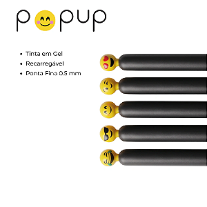 Caneta em Gel 0.5mm Pop Up Compactor