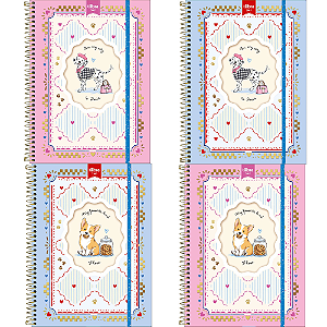 Caderno Universitário com Janela Top Doggy 1 Matéria 60F Tilibra