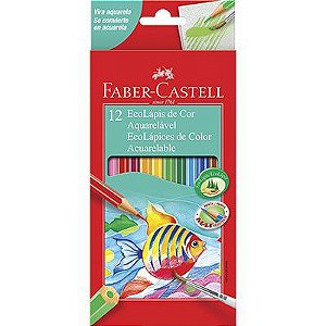 Lápis de Cor Faber-Castell Aquarelável 12 Cores