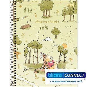 Caderno Universitário 1M Pooh 80 Folhas Tilibra