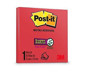 Bloco Adesivo Post-it 3M Maçã do Amor 76x76mm 90 Folhas